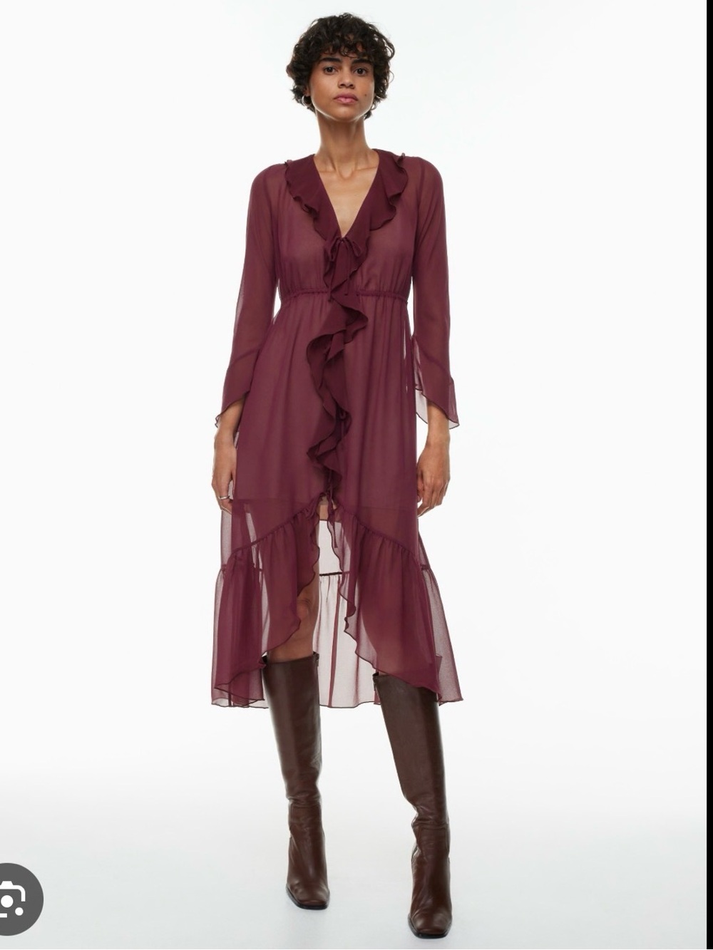 Wilfred Black Maxi Mina Dress
